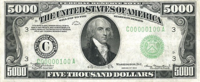 $5000 bill